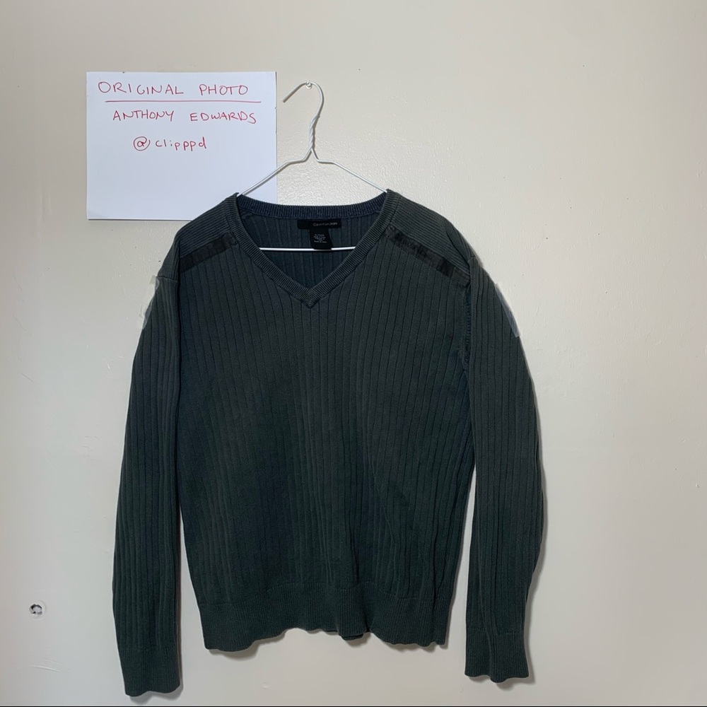 Men’s Calvin Klein Jeans Ribbed V-Neck Sweater